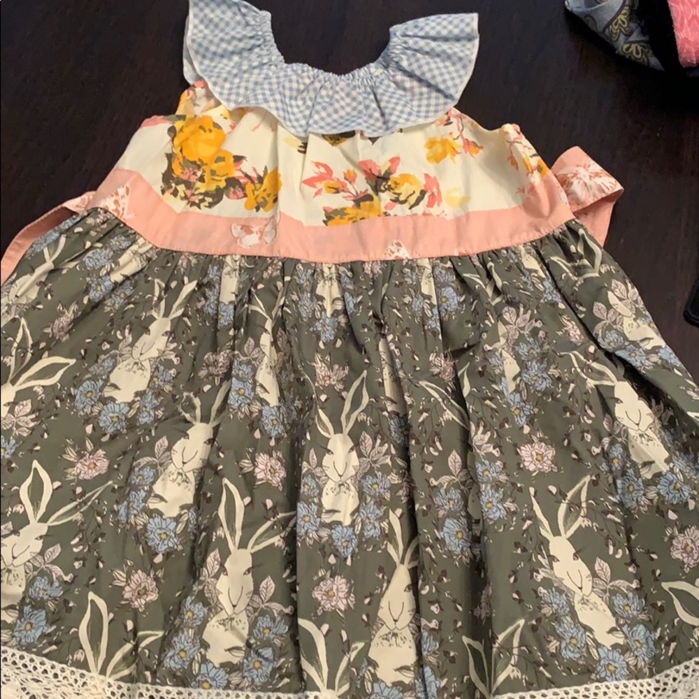 Matilda Jane platinum dress size 6 girls NWT